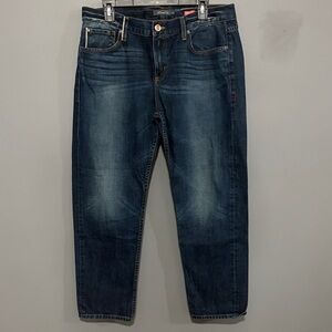 Level 99 Women’s Dark Blue Relaxed Lily Straight Leg Jeans
